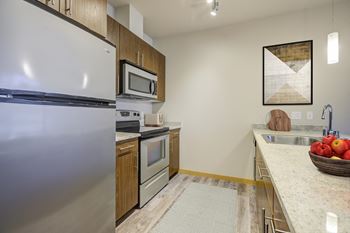 Contemporary kitchens with abundant storage and built-in pantry